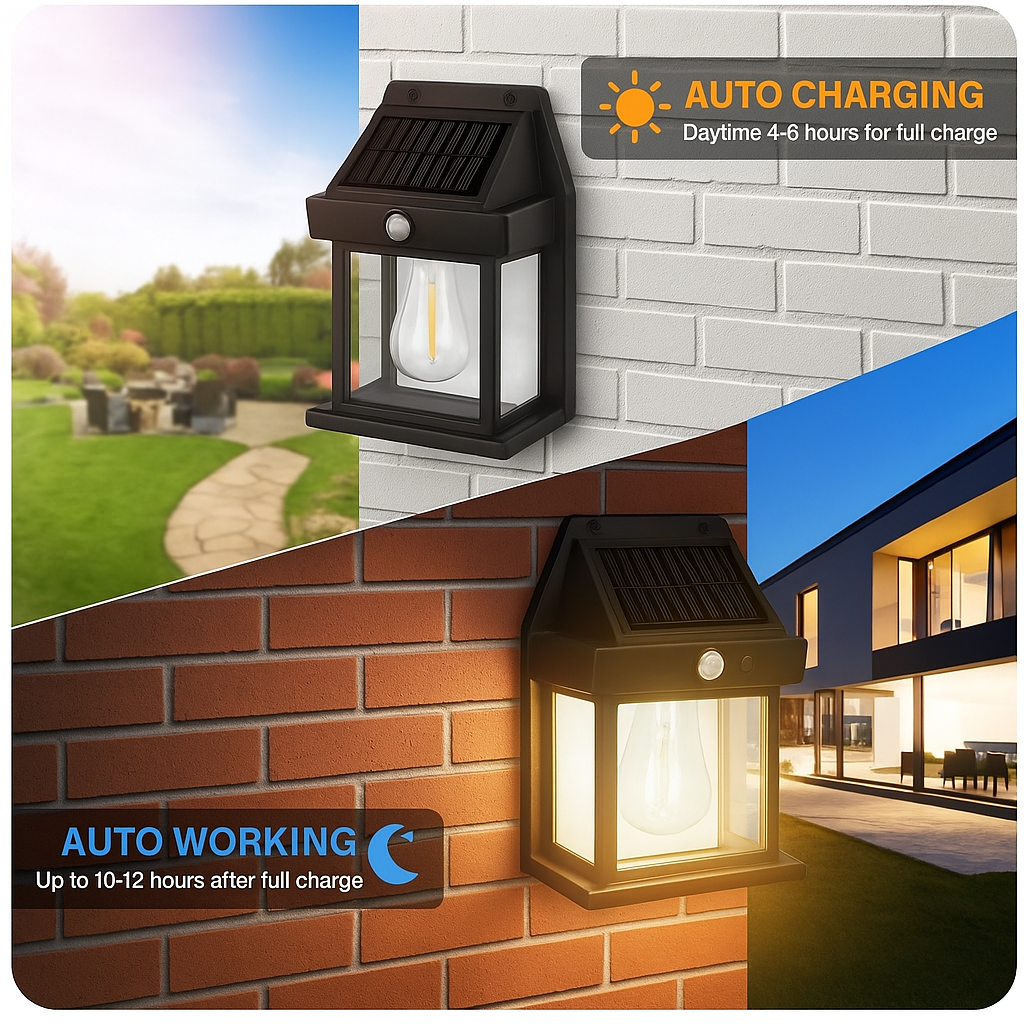 Solar Light Outdoor Wall Light